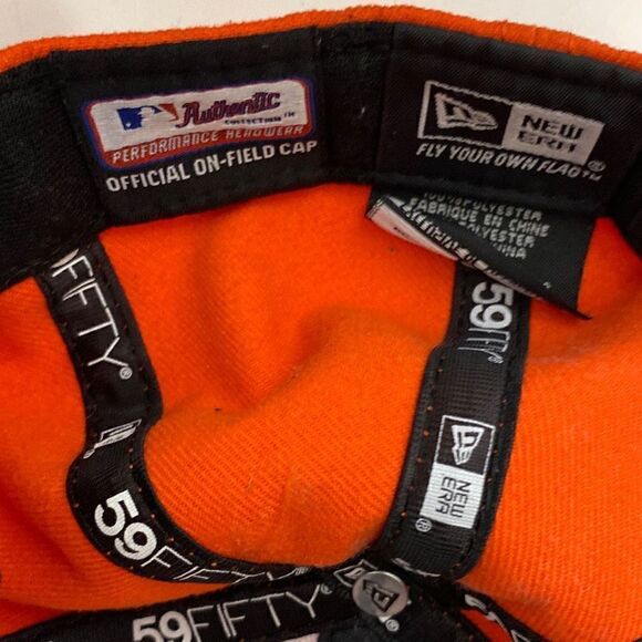 New Era Men's Miami Florida Marlins 5 Panel Orange Baseball Cap OS - Picture 9 of 10